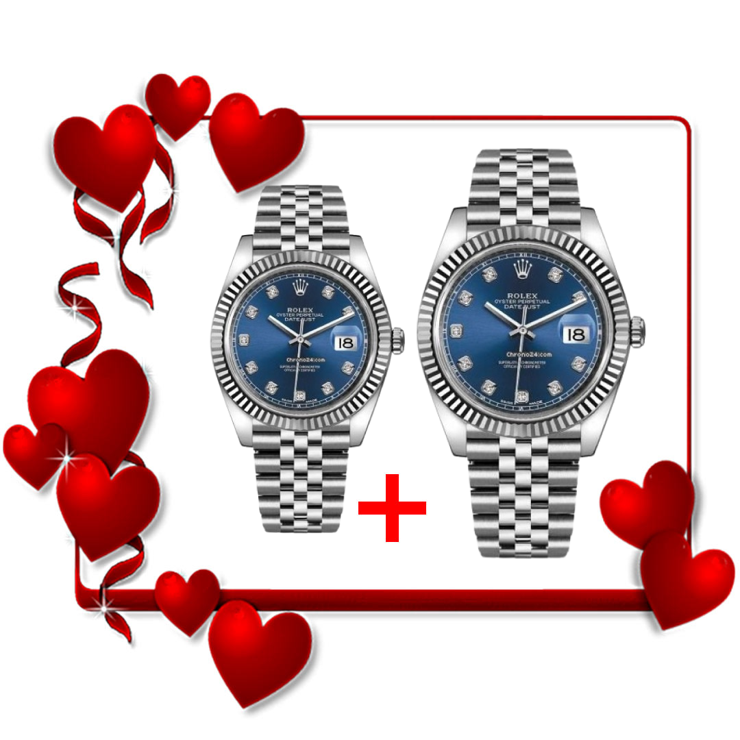 Pack Datejust Diamond Bleu Jubilee